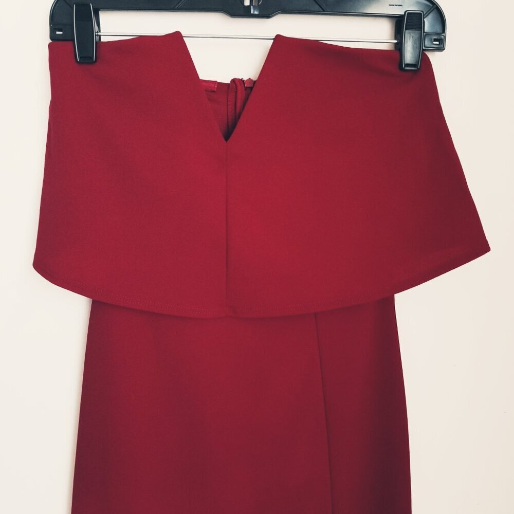 Lulu's Red Strapless Maxi Dress - Picture 9 of 14